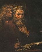 Rembrandt, Evangelist Mathaus und der Engel